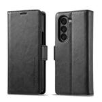 For Samsung Galaxy Z Fold7 5G LC.IMEEKE RFID Anti-theft Leather Phone Case(Black)