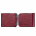 For Samsung Galaxy Z Flip7 5G LC.IMEEKE RFID Anti-theft Leather Phone Case(Red)