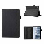 For Nokia T21 Lucky Bamboo Pattern Leather Tablet Case(Black)