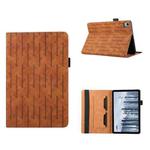 For Nokia T21 Lucky Bamboo Pattern Leather Tablet Case(Brown)