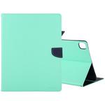 For iPad Pro 11 (2020) GOOSPERY FANCY DIARY Horizontal Flip PU Leather Tablet Case with Holder & Card Slots & Wallet(Mint Green)