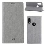 For Motorola Moto E (2020) ViLi Shockproof TPU + PU Horizontal Flip Protective Case with Card Slot & Holder(Grey)