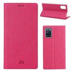 For Samsung Galaxy A31 ViLi Shockproof TPU + PU Horizontal Flip Protective Case with Card Slot & Holder(Rose Red)