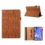 For Lenovo Xiaoxin Pad Plus 11.5 2023 Lucky Bamboo Pattern Leather Tablet Case(Brown)