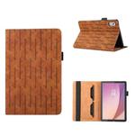 For Lenovo Tab M9 Lucky Bamboo Pattern Leather Tablet Case(Brown)