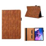 For Lenovo Tab M10 Lucky Bamboo Pattern Leather Tablet Case(Brown)