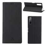 For Sony Xperia L4 ViLi Shockproof TPU + PU Horizontal Flip Protective Case with Card Slot & Holder(Black)