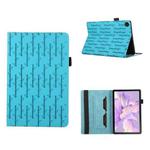 For Lenovo Tab M10 Plus 10.6 3rd Gen Lucky Bamboo Pattern Leather Tablet Case(Blue)