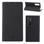 For Xiaomi Mi Note10 Lite ViLi Shockproof TPU + PU Horizontal Flip Protective Case with Card Slot & Holder(Black)