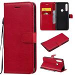 For Motorola Moto G Power Solid Color Horizontal Flip Protective Leather Case with Holder & Card Slots & Wallet & Lanyard(Red)