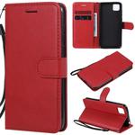 For Huawei Y5p / Honor 9S Solid Color Horizontal Flip Protective Leather Case with Holder & Card Slots & Wallet & Lanyard(Red)