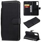 For Huawei Honor Play 4T Pro Solid Color Horizontal Flip Protective Leather Case with Holder & Card Slots & Wallet & Lanyard(Black)