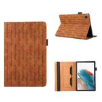 For Samsung Galaxy Tab A8 10.5 2021 Lucky Bamboo Pattern Leather Tablet Case(Brown)