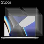 For MacBook Pro 14.2 inch A2442/A2779 25pcs 9H Laptop Screen Explosion-proof Tempered Glass Protective Film