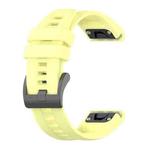 For Garmin Epix Pro 47mm Solid Color Silicone Watch Band(Yellow)