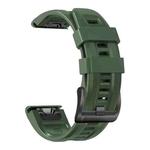 For Garmin Fenix 7 Pro 51mm Sport Pure Color Silicone Watch Band(Army Green)