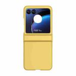 For Motorola Razr 40 Ultra Skin Feel PC Phone Case with Hinge(Yellow)