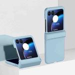 For Motorola Razr 50 3 in 1 Skin Feel PC Phone Case(Sky Blue)