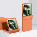 For Motorola Razr 60 Ultra 3 in 1 Skin Feel PC Phone Case(Orange)