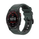 For Garmin Enduro 2 Sports Two-Color Silicone Watch Band(Olive Green+Black)