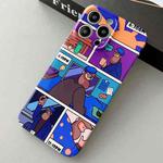 For iPhone 14 Pro Painted Pattern Precise Hole PC Phone Case(Working Uncle)