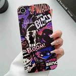 For iPhone SE 2022 / 2020 / 8 / 7 Painted Pattern Precise Hole PC Phone Case(Comics Umbrella Boy)