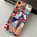 For iPhone X / XS Painted Pattern Precise Hole PC Phone Case(Holiday Uncle)