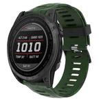 For Garmin Epix Pro 51mm Camouflage Printed Silicone Watch Band(Army Green+Army Camouflage)