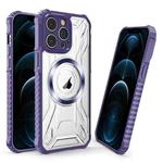 For iPhone 12 Pro CD Texture Magsafe Phone Case(Dark Purple)