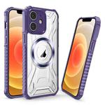 For iPhone 12 CD Texture Magsafe Phone Case(Dark Purple)