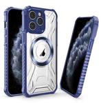 For iPhone 11 Pro Max CD Texture Magsafe Phone Case(Sapphire)