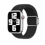For Apple Watch SE 2022 44mm Nylon Loop Magnetic Buckle Watch Band(Black)