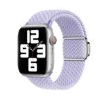For Apple Watch 7 45mm Nylon Loop Magnetic Buckle Watch Band(Fog Purple)