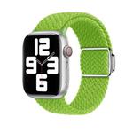 For Apple Watch SE 44mm Nylon Loop Magnetic Buckle Watch Band(Yellow Green)