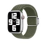For Apple Watch 3 42mm Nylon Loop Magnetic Buckle Watch Band(Dark Olive)