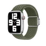 For Apple Watch Series 10 42mm Nylon Loop Magnetic Buckle Watch Band(Dark Olive)