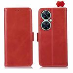 For Huawei Nova 11i / Enjoy 60 Pro Crazy Horse Top Layer Cowhide Leather Phone Case(Red)