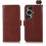 For Huawei Nova 11 Pro / 11 Ultra Crazy Horse Top Layer Cowhide Leather Phone Case(Brown)