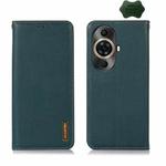 For Huawei Nova 11 Pro / 11 Ultra KHAZNEH Nappa Top Layer Cowhide Leather Phone Case(Green)