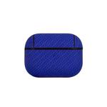 For AirPods Pro 2 Woven Skin Texture PC TWS Earphone Protective Case(Blue)