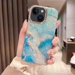 For iPhone 14 Plus Colorful Crystal Ripple TPU Phone Case(Green)