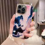 For iPhone 13 Pro Colorful Crystal Ripple TPU Phone Case(White Black)