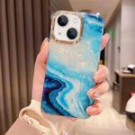 For iPhone 13 Colorful Crystal Ripple TPU Phone Case(Blue)