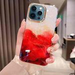 For iPhone 12 Pro Max Colorful Crystal Ripple TPU Phone Case(Red)