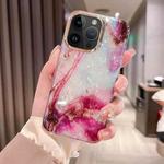 For iPhone 15 Pro Max Colorful Crystal Ripple TPU Phone Case(Purple)