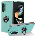 For Samsung Galaxy Z Fold6 5G Armor Ring Holder Phone Case(Sky Blue)