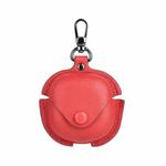 For Samsung Galaxy Buds Live / Pro Leather TWS Earphone Protective Case with Hook(Red)