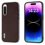 For Sony Xperia 10 IV ABEEL Genuine Leather Xiaoya Series Phone Case(Coffee)