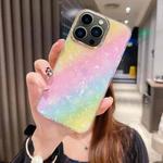 For iPhone 13 Pro Max Colorful Crystal Shell Pattern PC + TPU Phone Case(Rainbow)