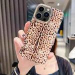 For iPhone 13 Pro Colorful Crystal Shell Pattern PC + TPU Phone Case(Deep Leopard)
